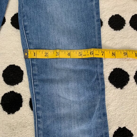 Aritzia Denim Forum The Lola High Rise Light Wash Denim Skinny Ankle Jeans - Picture 13 of 15